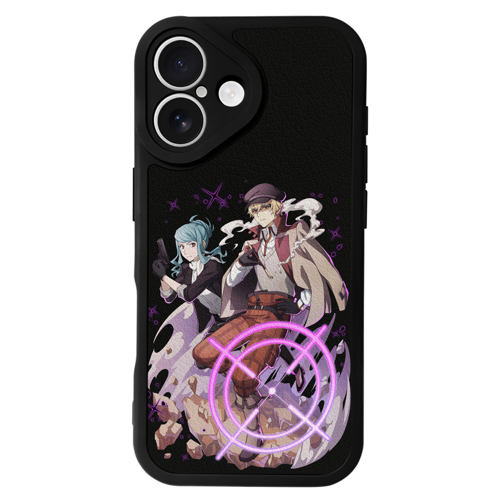（画像用） 文豪ストレイドッグス Bungo Stray Dogs 【iPhone 16シリーズ対応】シリコンスマホケース（レザー調） 材質：シリコン